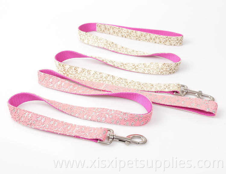 Luxury Silkscreen Logo Dog Collar And Leash Set